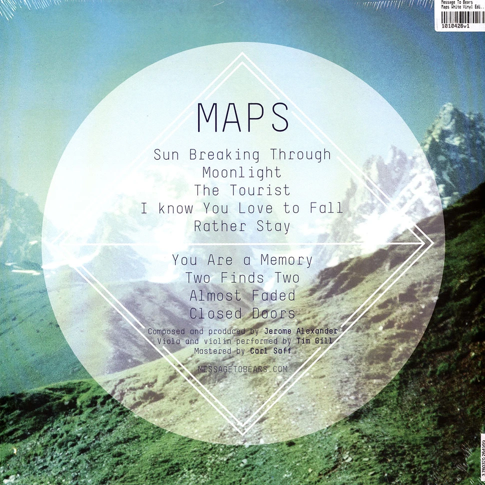 Message To Bears - Maps White Vinyl Edition