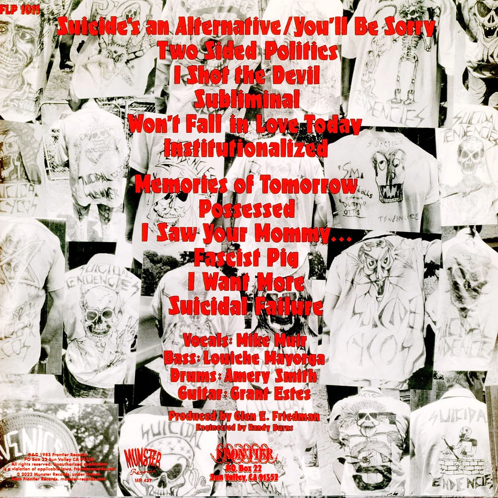 Suicidal Tendencies - Suicidal Tendencies Magenta Colored Vinyl Edtion
