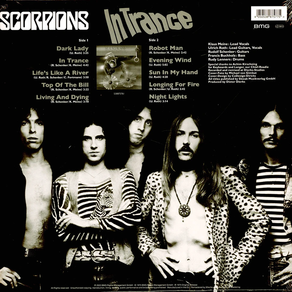 Scorpions - In Trance Colored Vinyl Edition