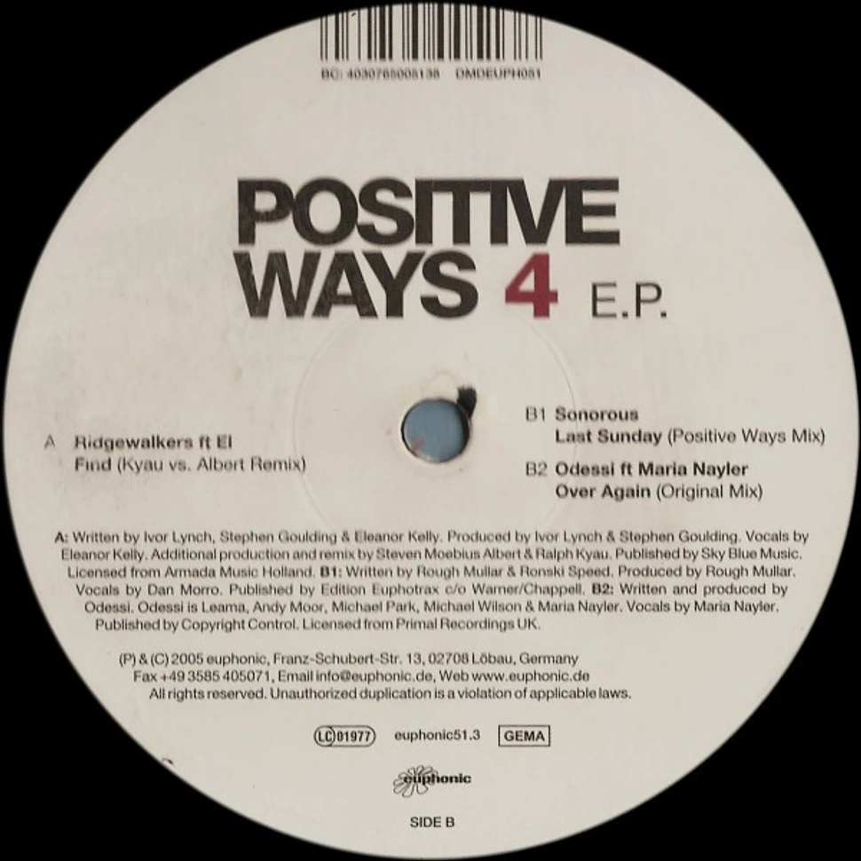 V.A. - Positive Ways 4 E.P.
