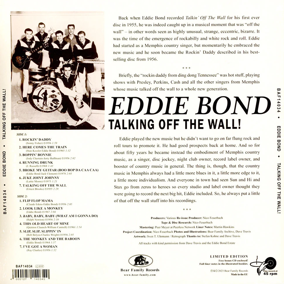 Eddie Bond - Talking Off The Wall!
