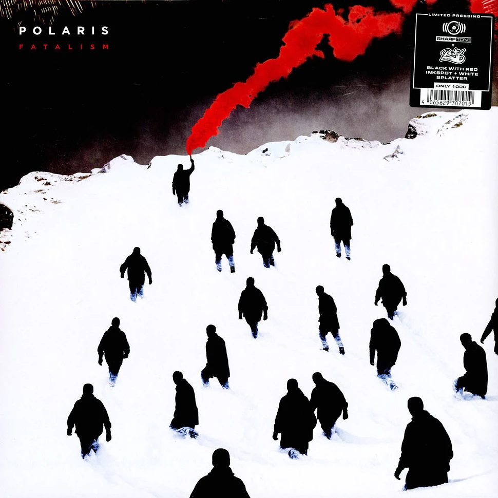 Polaris - Fatalism Black Red Inkspot & White Splatter Vinyl Edition