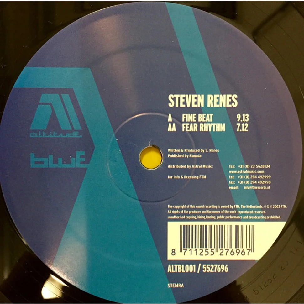 Steven Renes - Fine Beat / Fear Rhythm