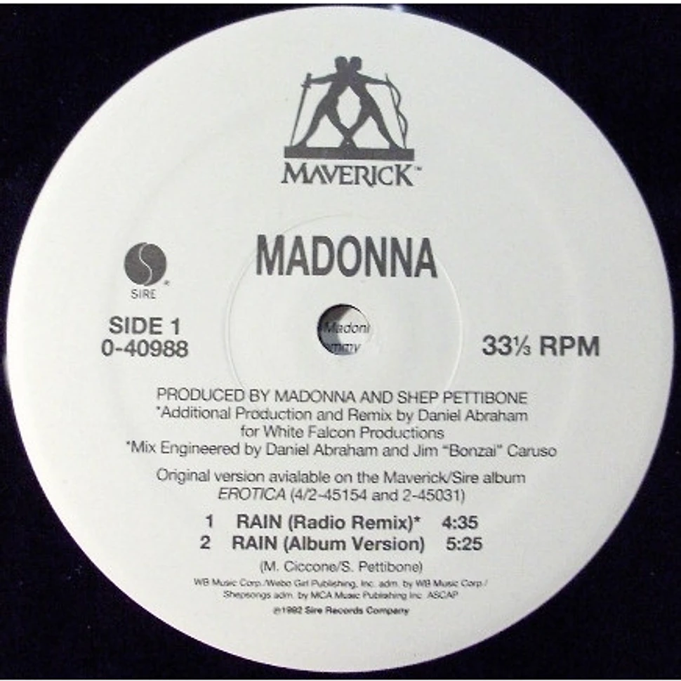 Madonna - Rain - Vinyl 12