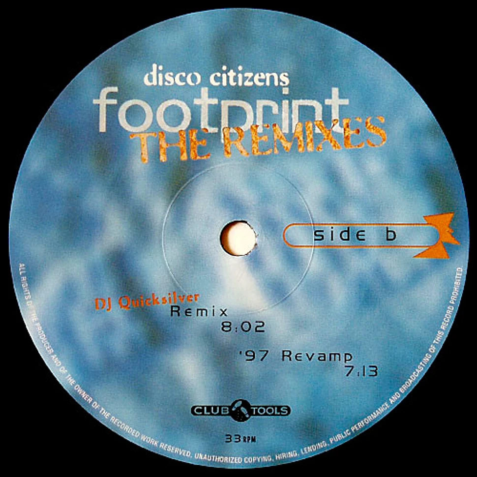 Disco Citizens - Footprint (The Remixes)