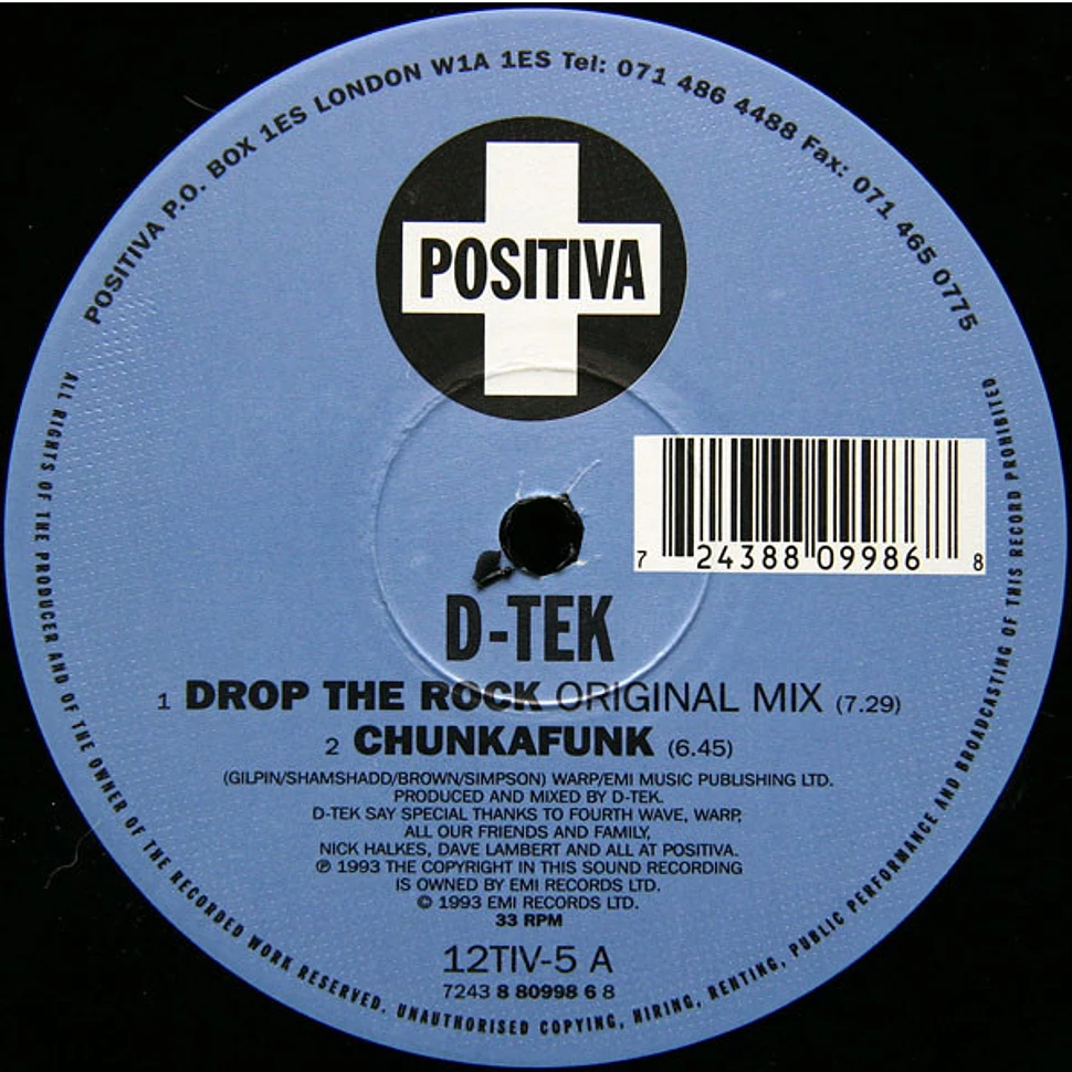 D-Tek - Drop The Rock E.P.