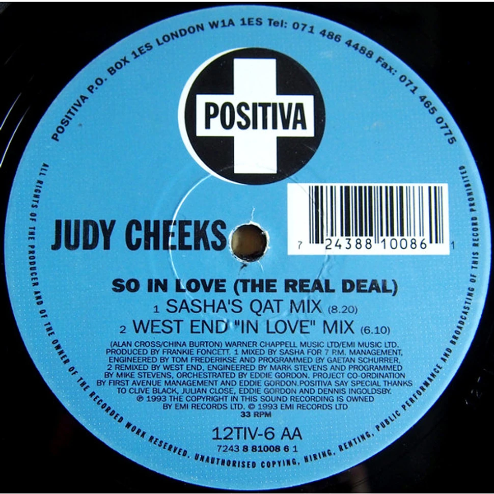 Judy Cheeks - So In Love (The Real Deal)