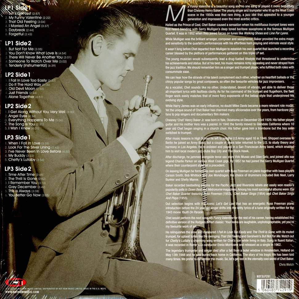Chet Baker - Platinum Jazz Silver Vinyl Edition