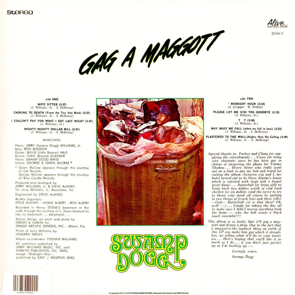 Swamp Dogg - Gag A Maggott Red Vinyl Edition