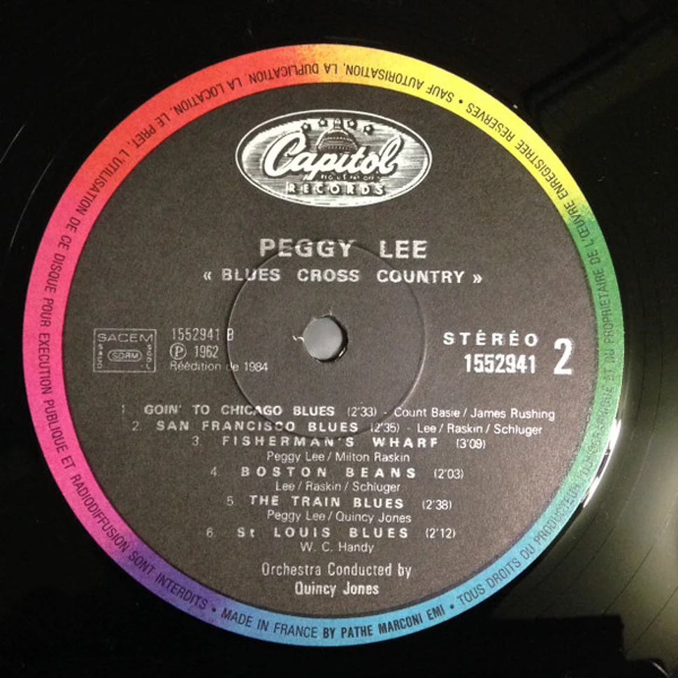 Peggy Lee - Blues Cross Country