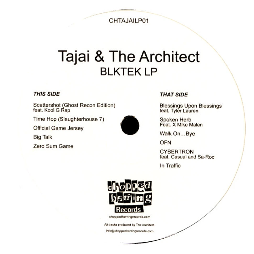 Tajai & The Architect - Blktek - Vinyl LP - 2023 - UK - Original | HHV