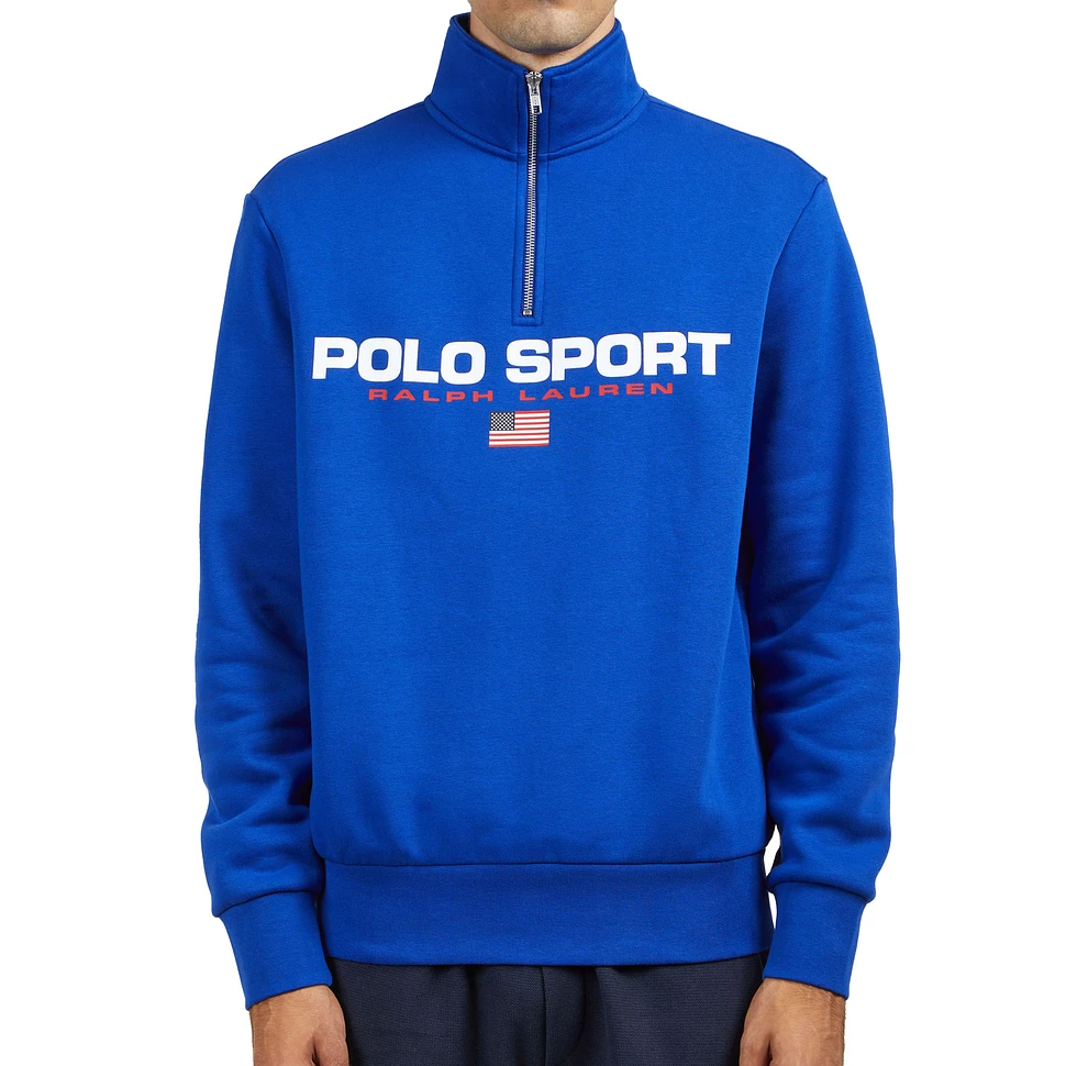Polo Ralph Lauren Sport Fleece Long Sleeve 1/3 Zip Sweatshirt (Rugby