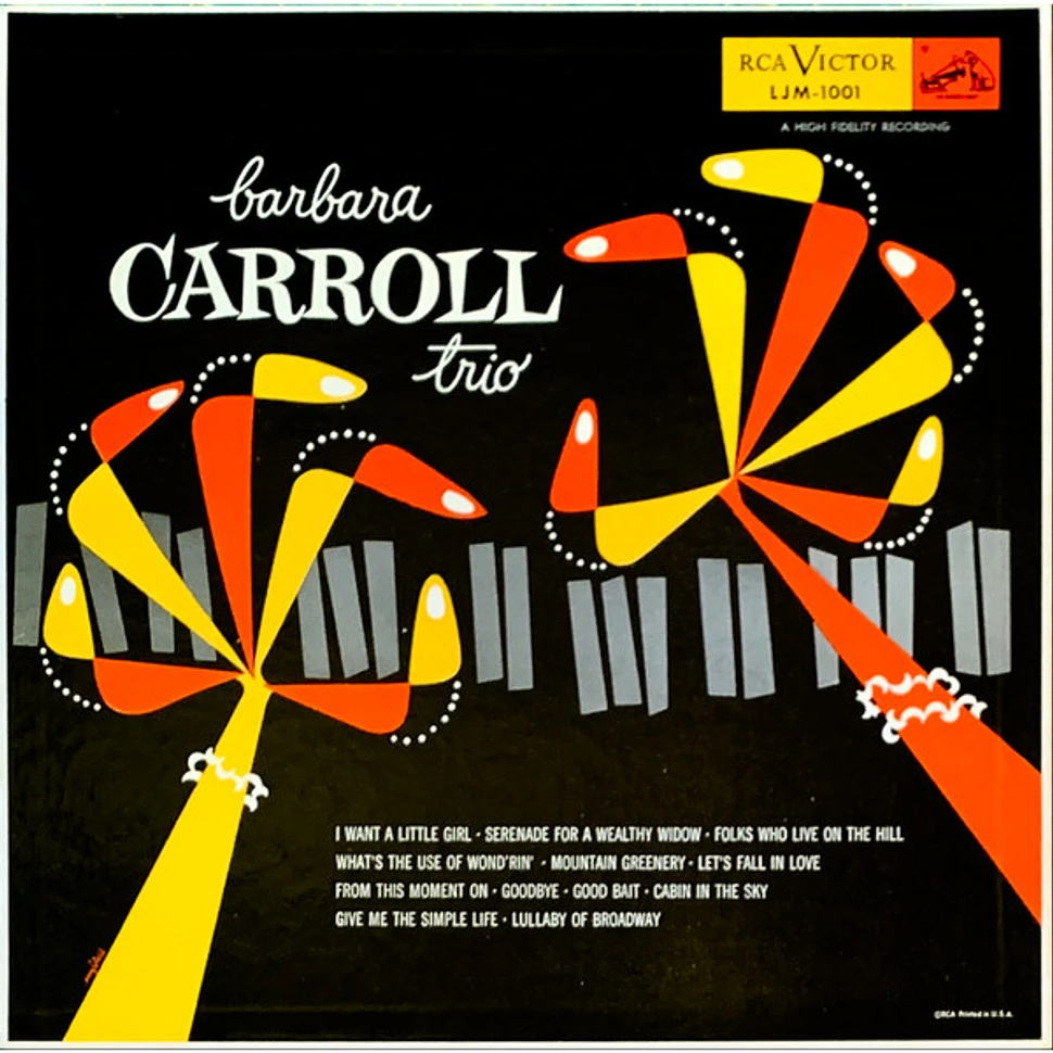 Barbara Carroll Trio - Barbara - Vinyl LP - 1958 - JP - Reissue | HHV