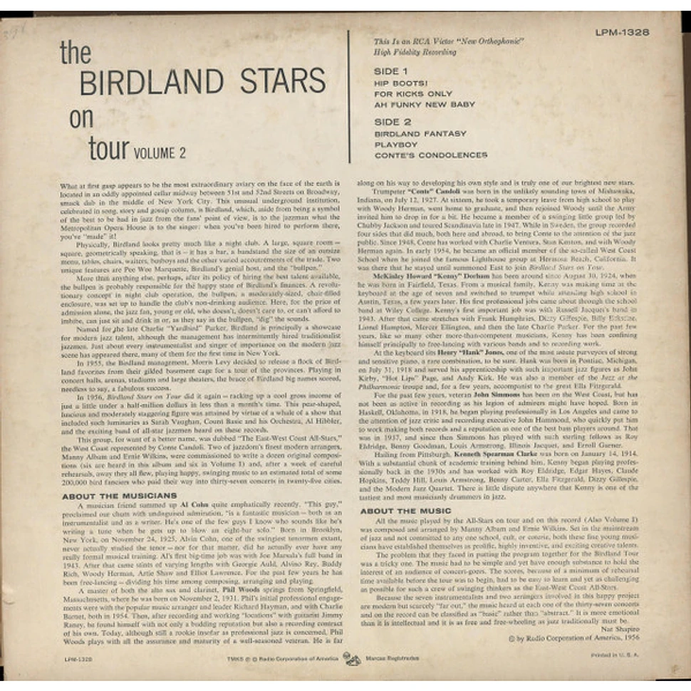 The Birdland Stars - The Birdland Stars On Tour Vol. 2