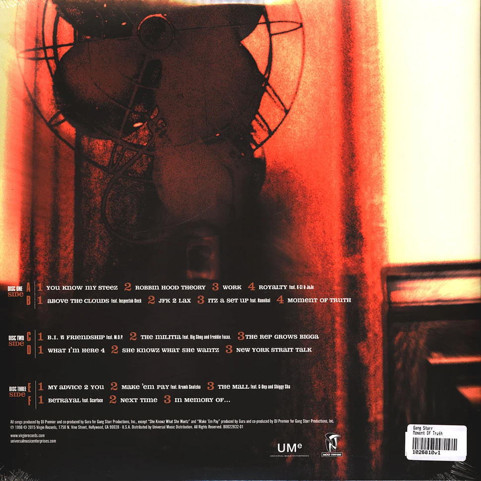 Gang Starr - Moment Of Truth - Vinyl 3LP - 1998 - US - Reissue | HHV