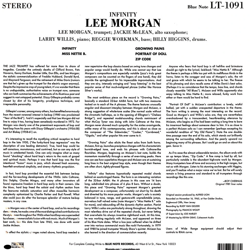 Lee Morgan - Infinity Tone Poet Vinyl Edition