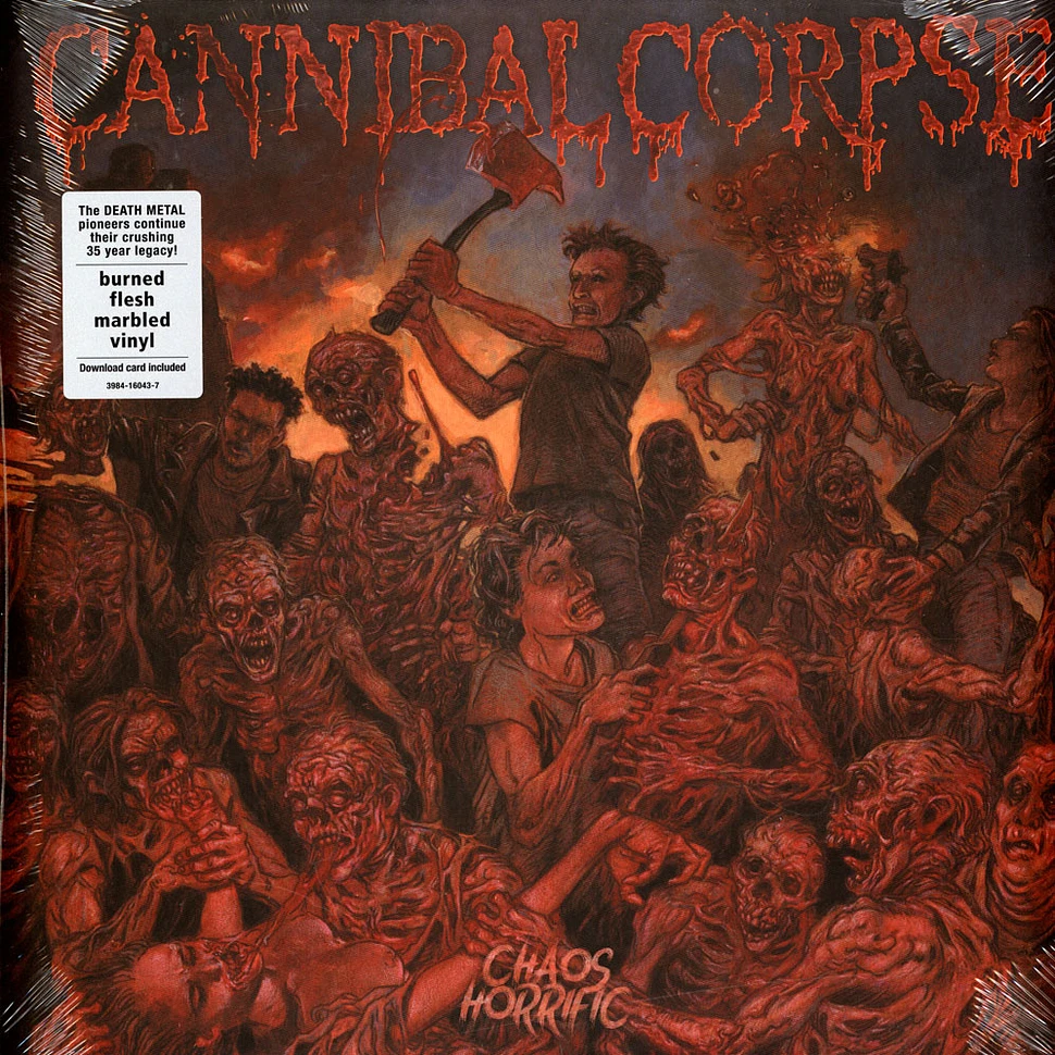 Cannibal Corpse - Chaos Horrific Burned Flesh Marbled Vinyl Edition