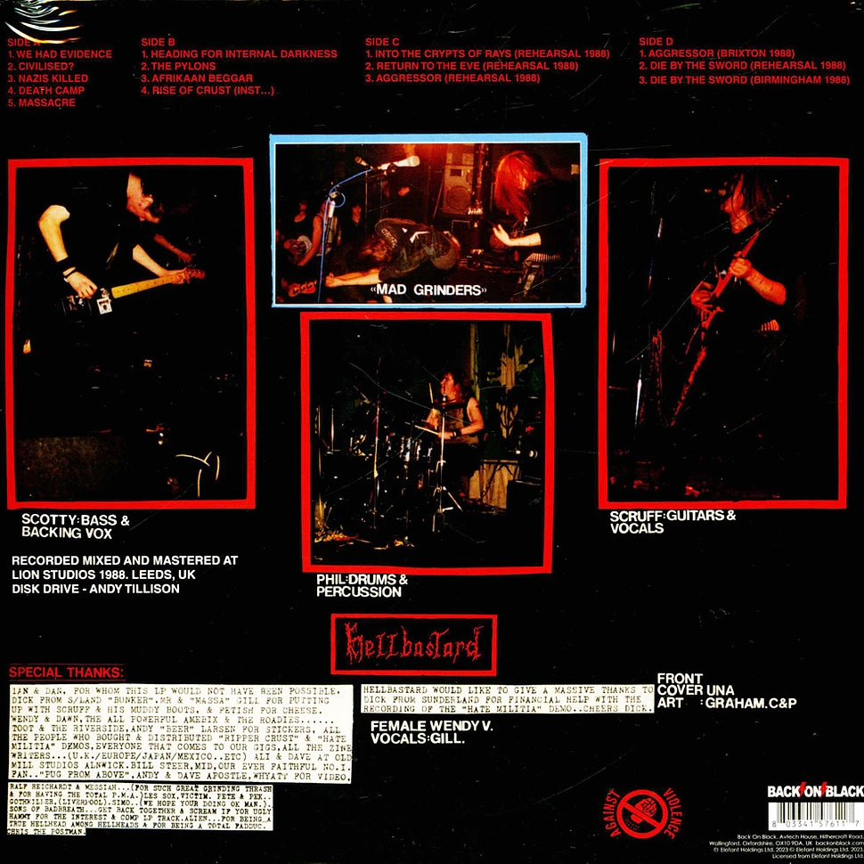 Hellbastard - Heading For Internal Darkness Red Vinyl Edition