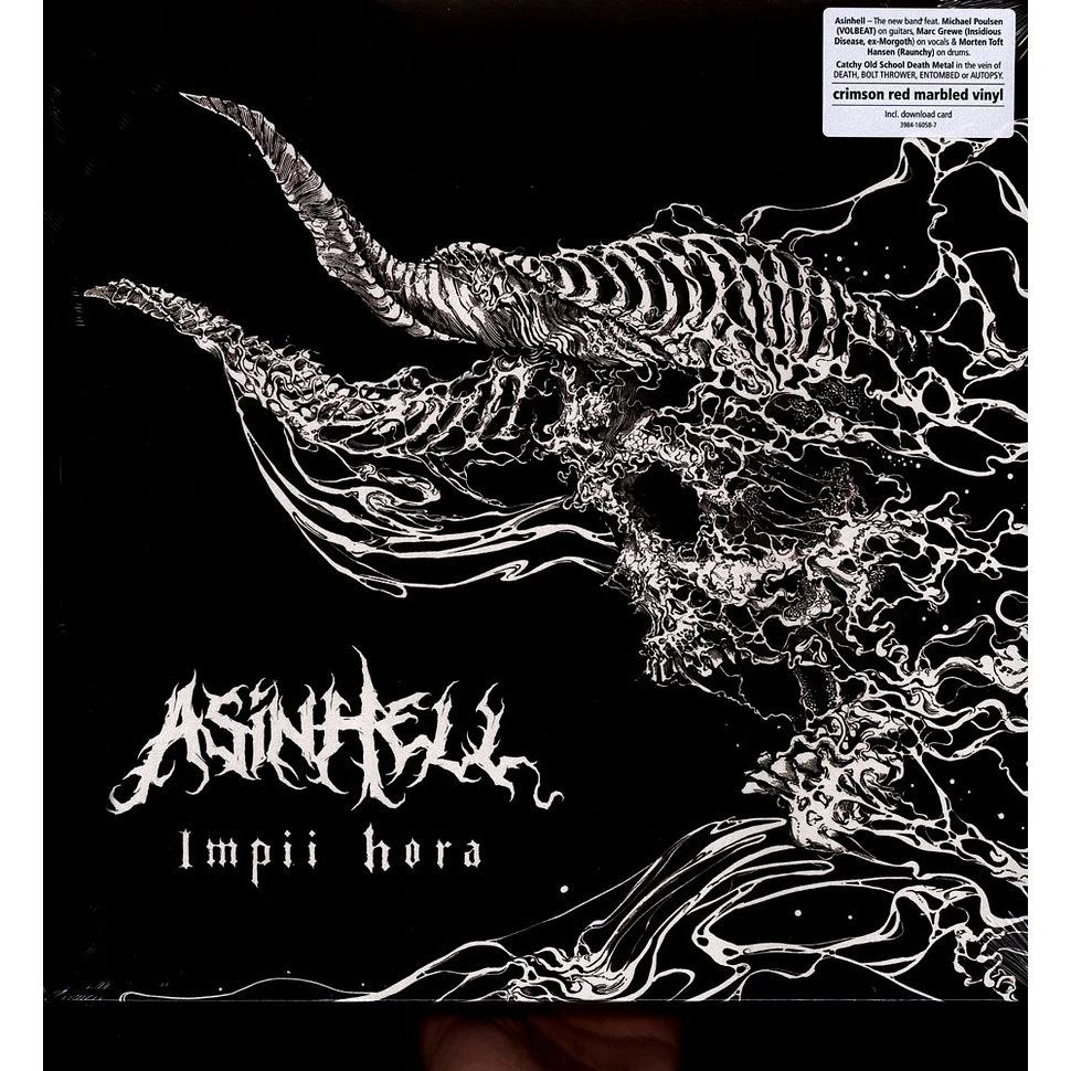 Asinhell - Impii Hora Crimson Red Marbled Vinyl Edition
