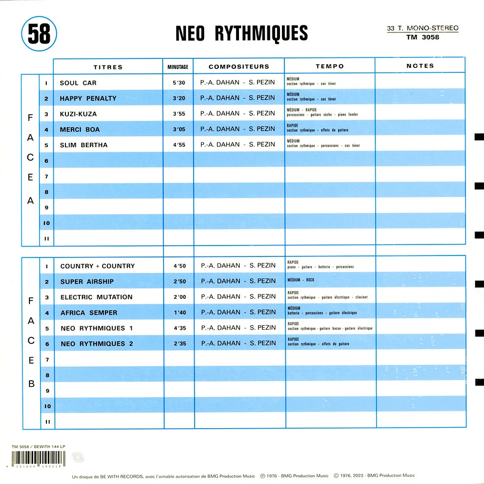 Pierre-Alain Dahan & Slim Pezin - Neo Rythmiques