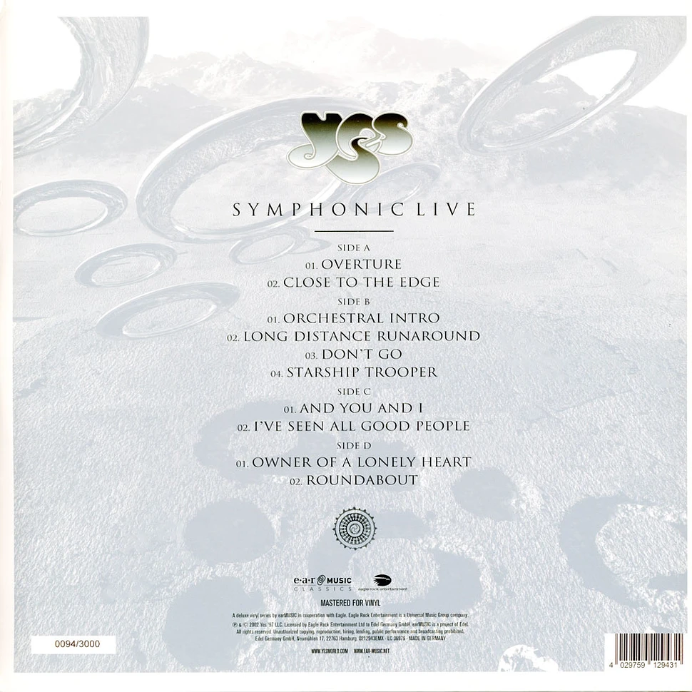 Yes - Symphonic Live - Live In Amste