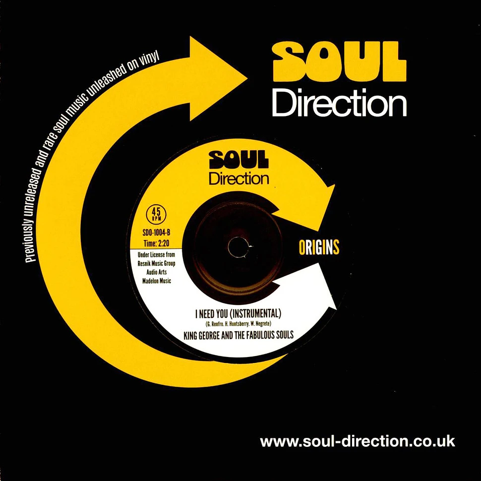 King George & Fabulous Souls - I Need You / Instrumental Version