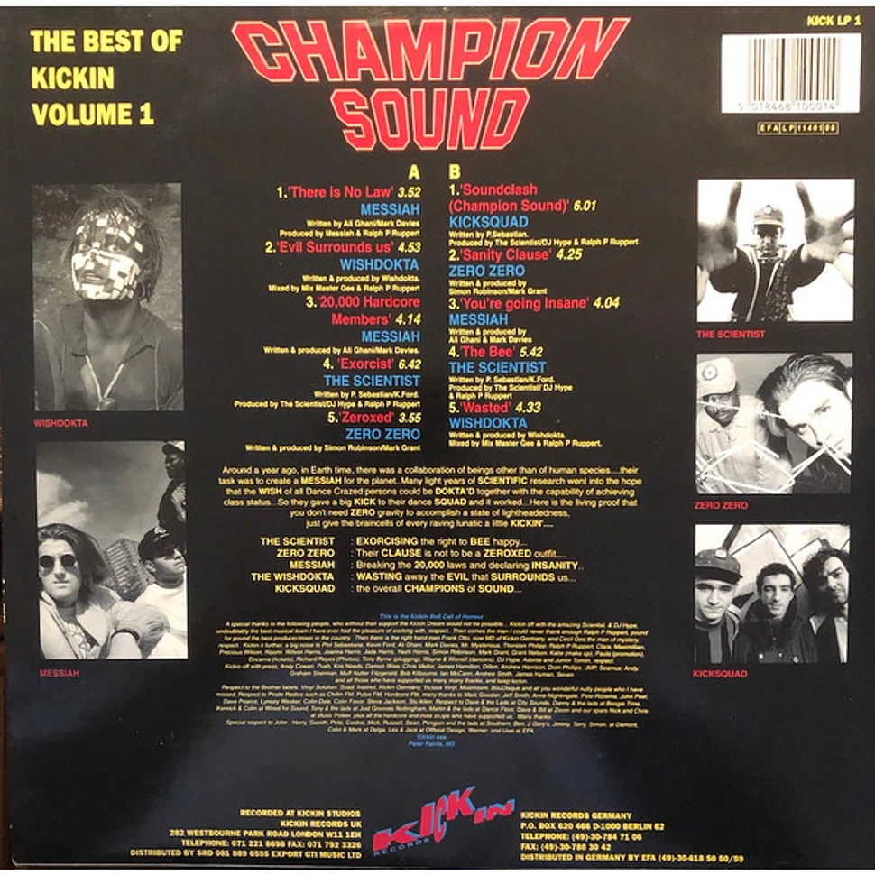 V.A. - Champion Sound (The Best Of Kickin Records Volume One)