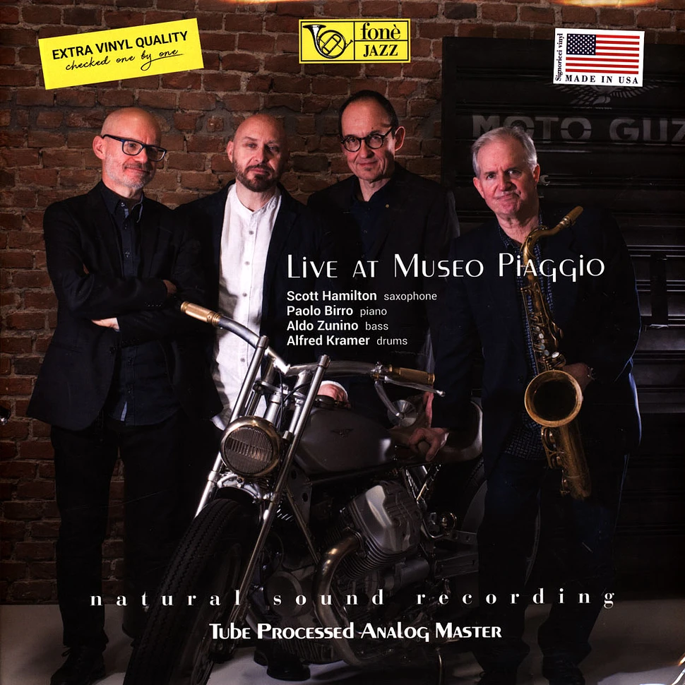 Scott Hamilton / Paolo Birro / Aldo Zunino, - Live At Museo Piaggio Super Audiophile Vinyl Edition