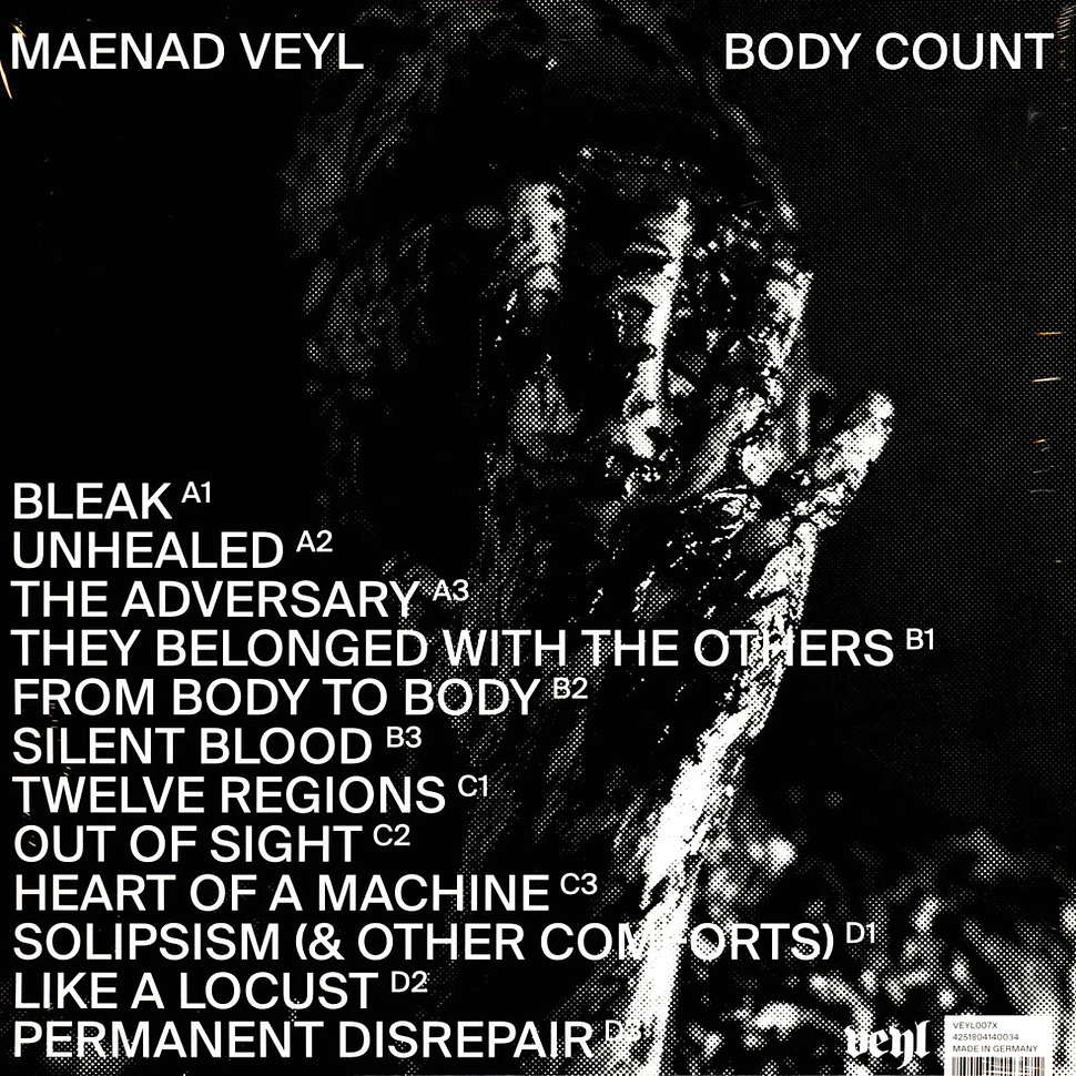 Maenad Veyl - Body Count White & Black Splatter Vinyl Edition