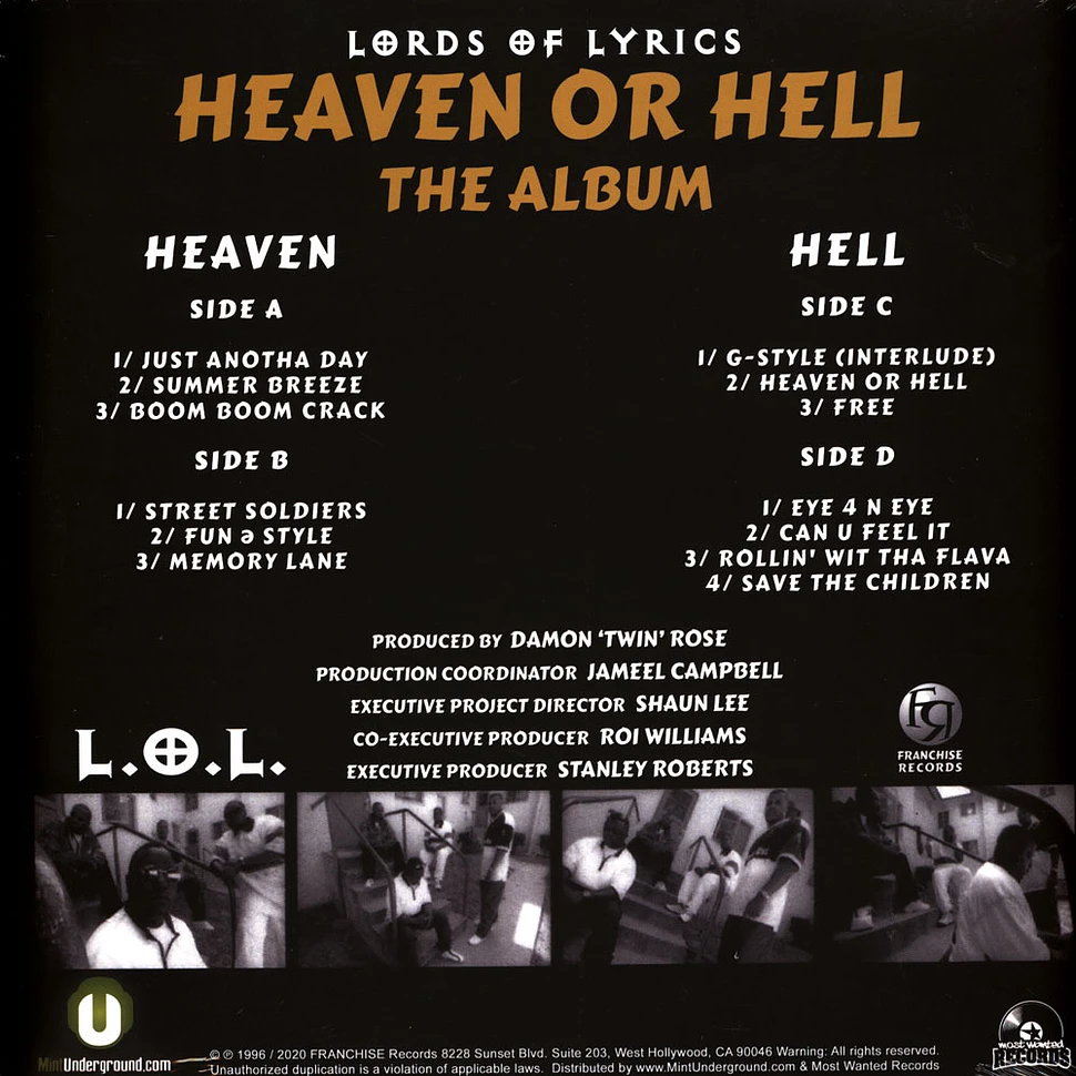 L.O.L. (Lords Of Lyrics) - Heaven Or Hell Colored Vinyl Edition