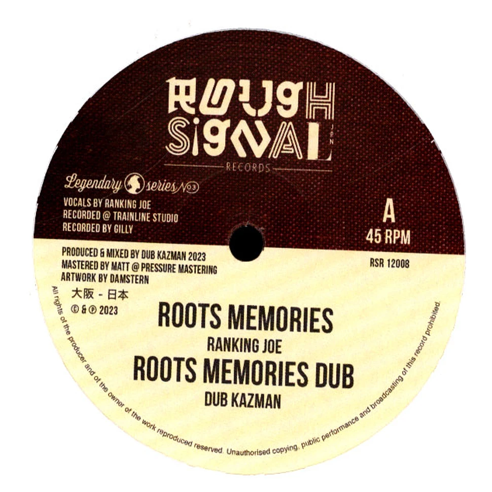 Ranking Joe, Dub Kazman - Roots Memories, Dub / Roots Histories, Dub