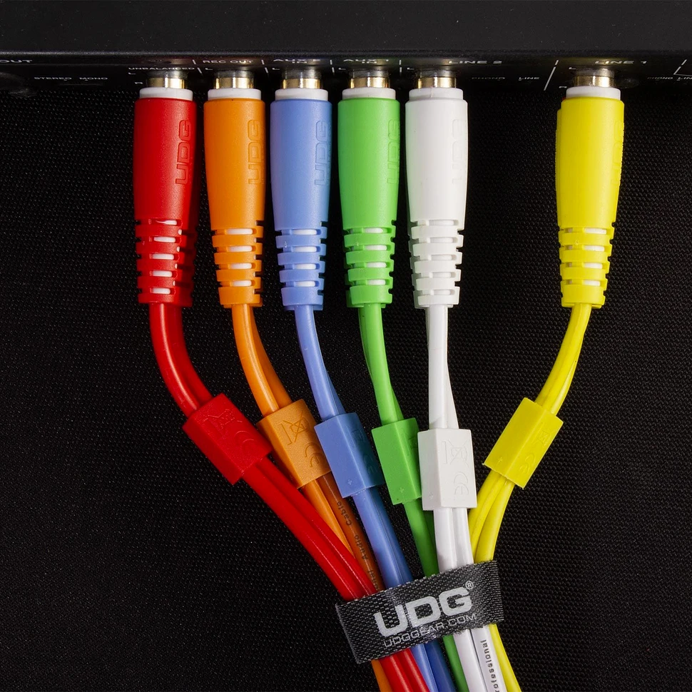 UDG - Ultimate Audio Cable Set RCA - RCA Orange Straight 3m