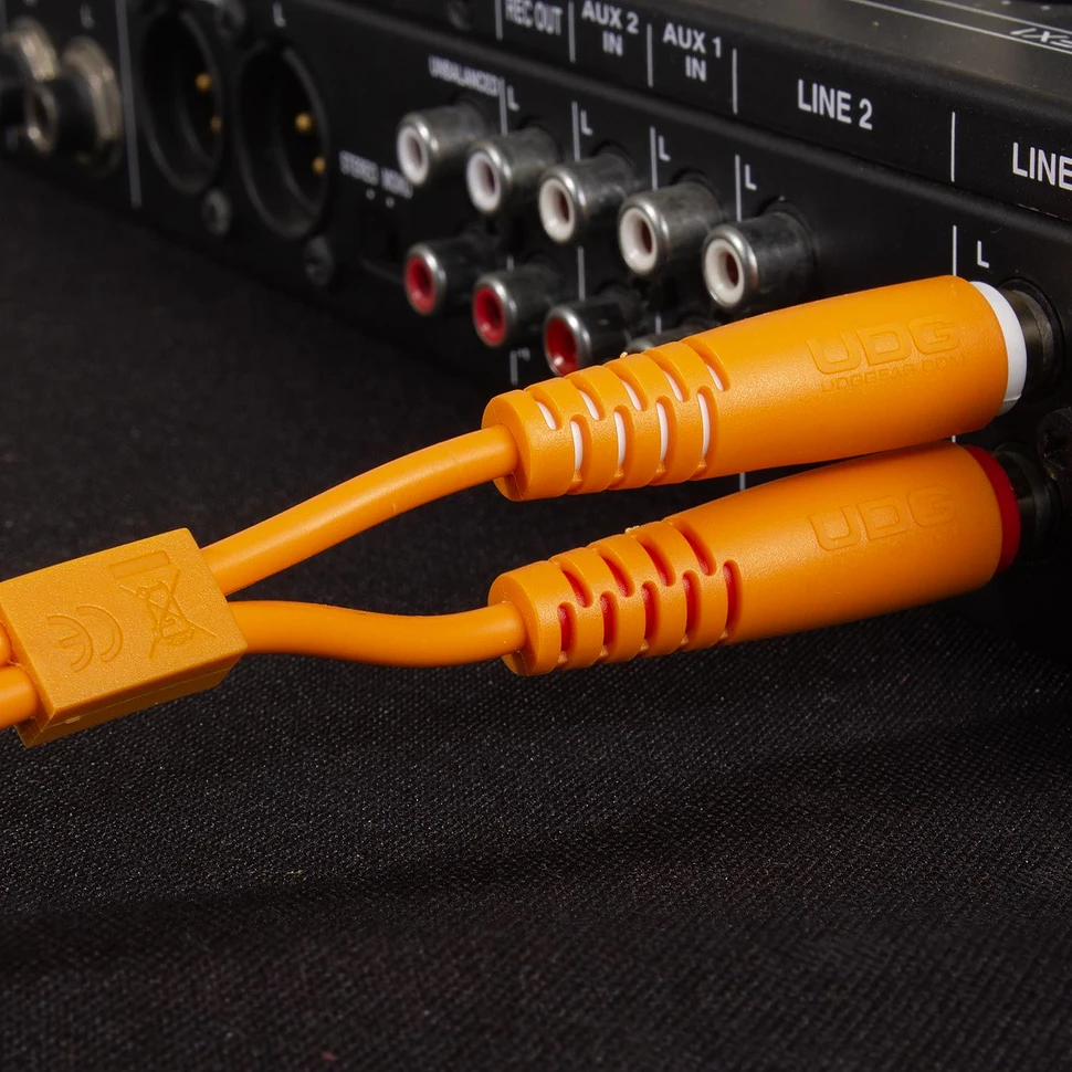 UDG - Ultimate Audio Cable Set RCA - RCA Orange Straight 3m