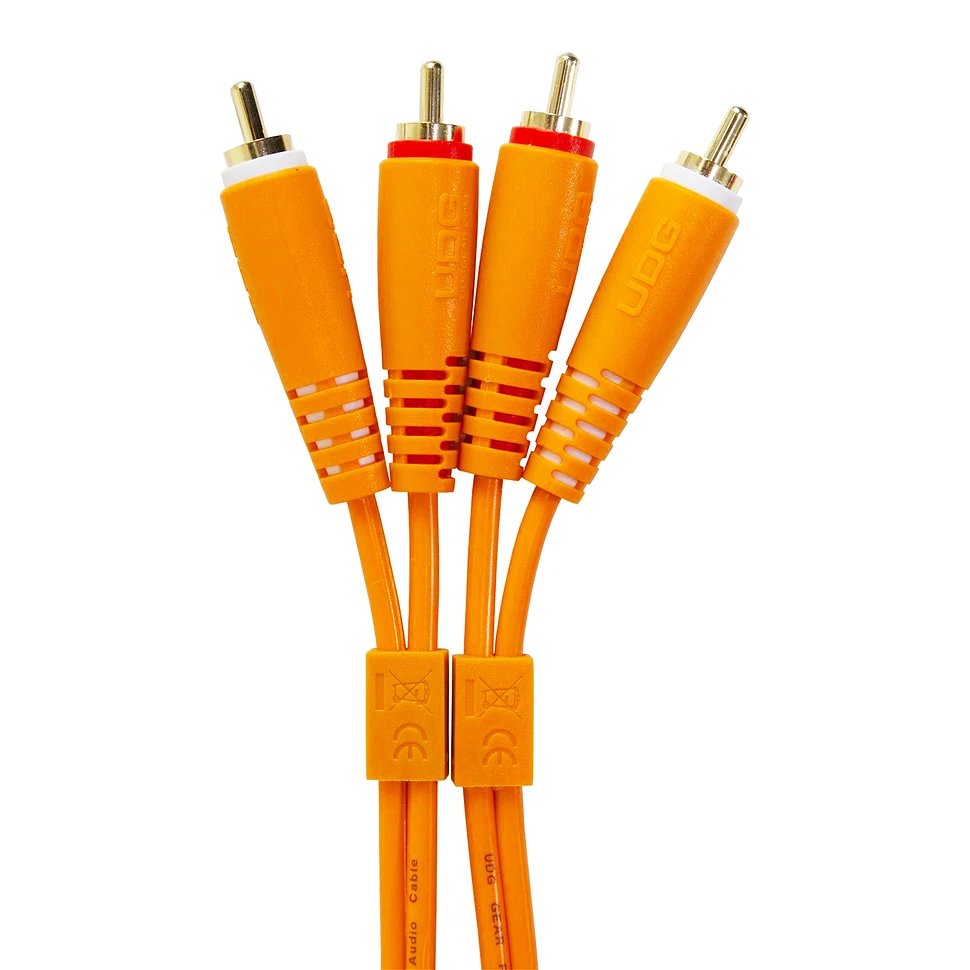 UDG - Ultimate Audio Cable Set RCA - RCA Orange Straight 3m