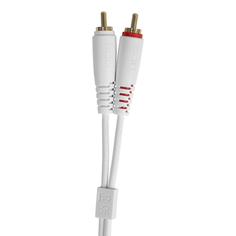 UDG - Ultimate Audio Cable Set RCA Straight-RCA Angled White 3m