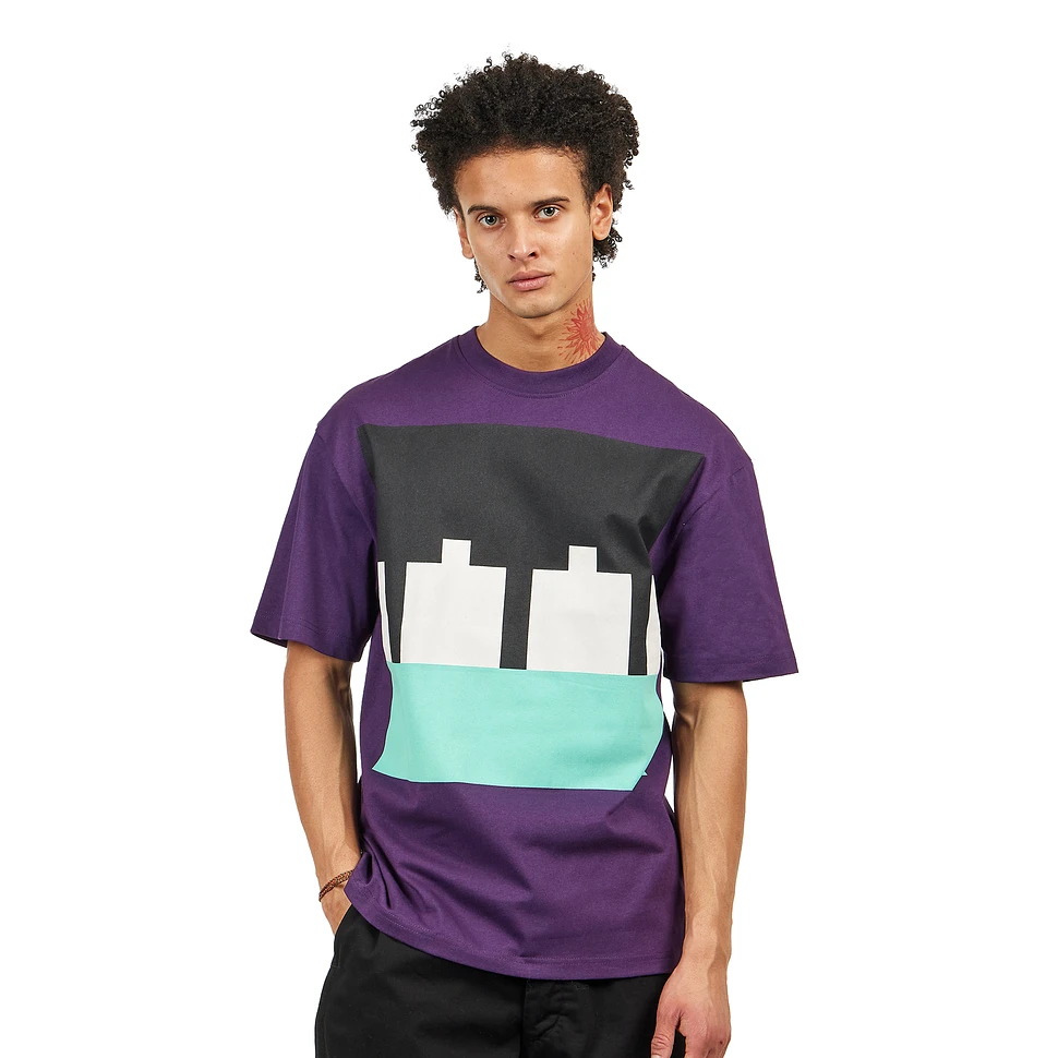 The Trilogy Tapes - Block T-Shirt (Purple) | HHV