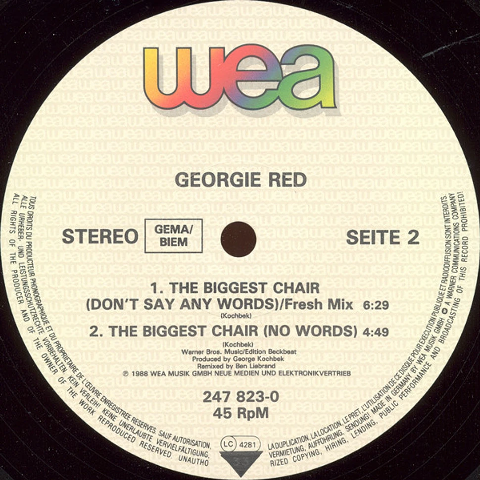 Georgie Red - The Biggest Chair (Don't Say Any Words)