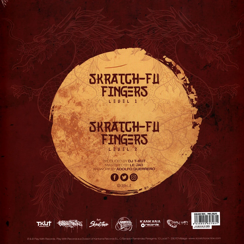 DJ T-Kut - Scratch Fu-Fingers Practice Oxblood Vinyl Edition
