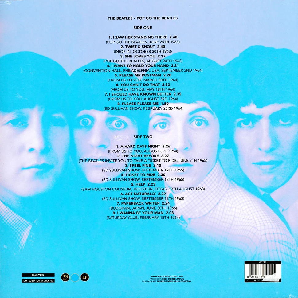 The Beatles - Pop Go The Beatles Blue Vinyl Edition