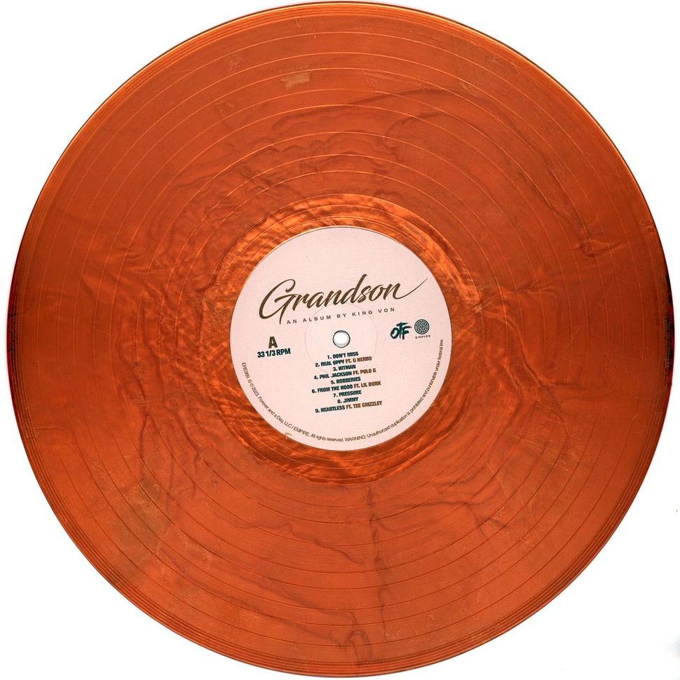 King Von - Grandson Golden Vinyl Edition