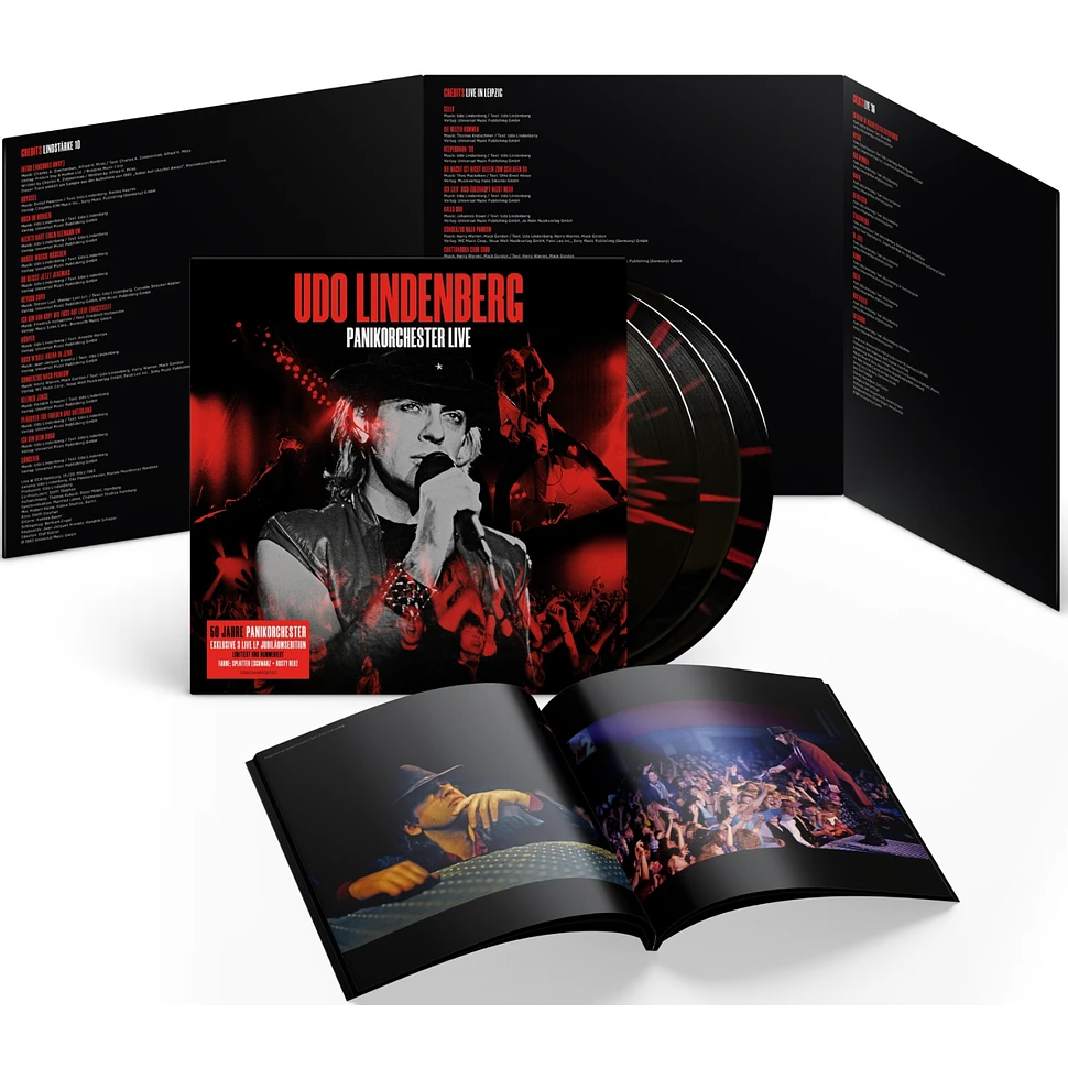 Udo Lindenberg - 50 Jahre Panikorchester Live Jubiläumsedition Splattered Vinyl Edition