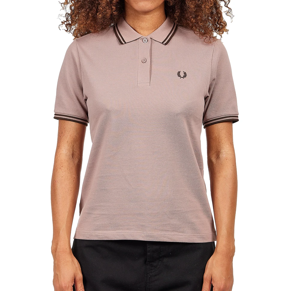 Fred Perry - Twin Tipped Fred Perry Shirt (Dark Pink) | HHV