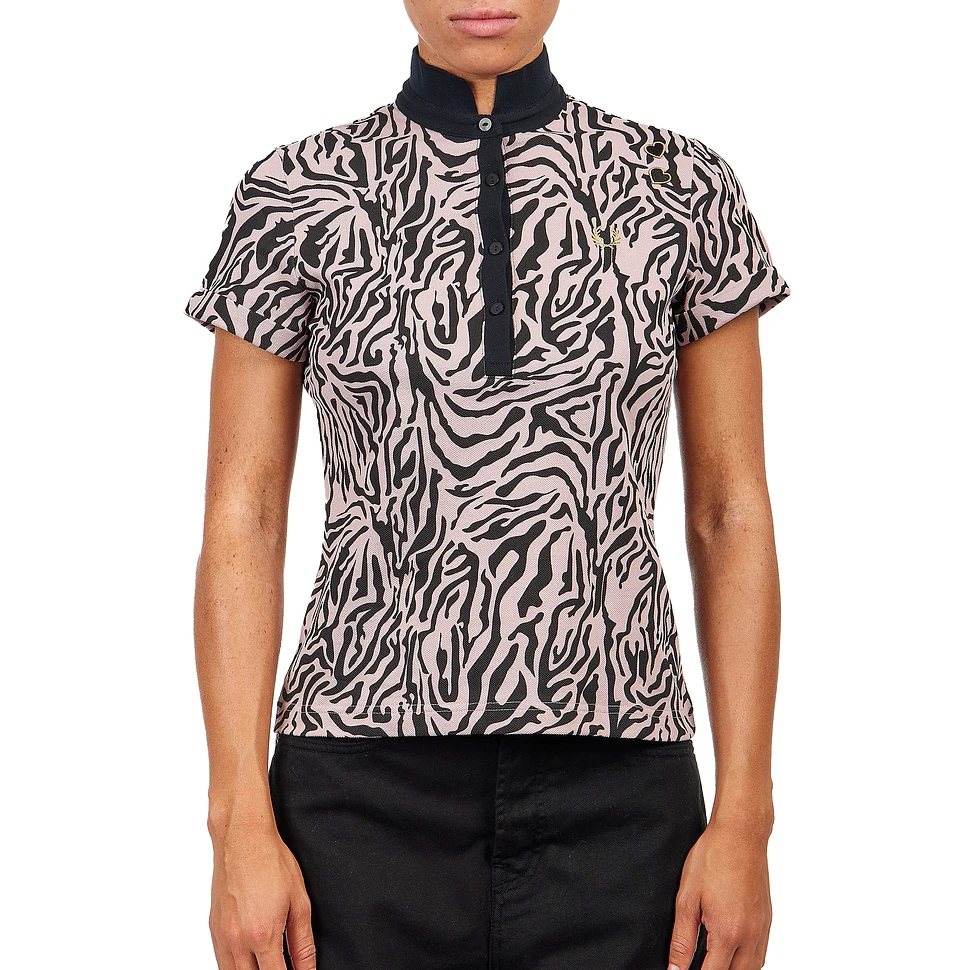 Fred Perry x Amy Winehouse Foundation - Zebra Print Polo Shirt