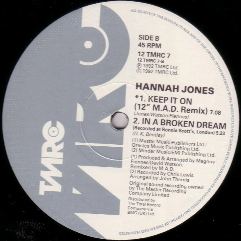 Hannah Jones - Keep It On