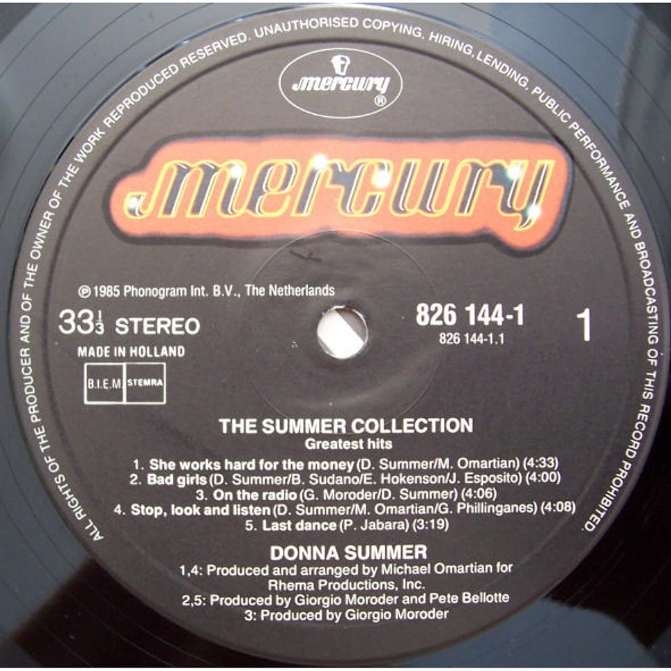 Donna Summer - The Summer Collection (Greatest Hits)