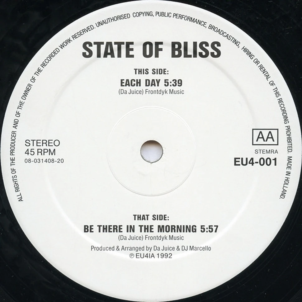 State Of Bliss - Be There In The Morning