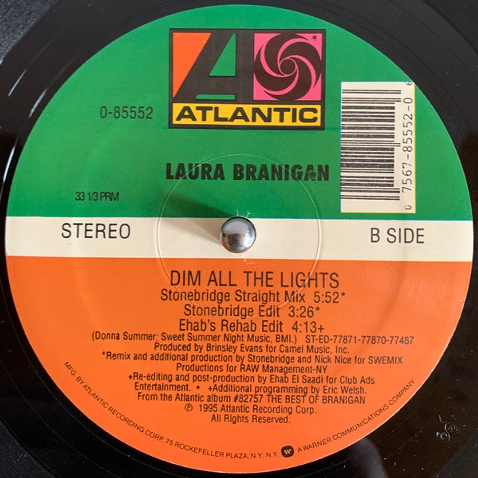 Laura Branigan - Dim All The Lights (The Stonebridge Mixes)