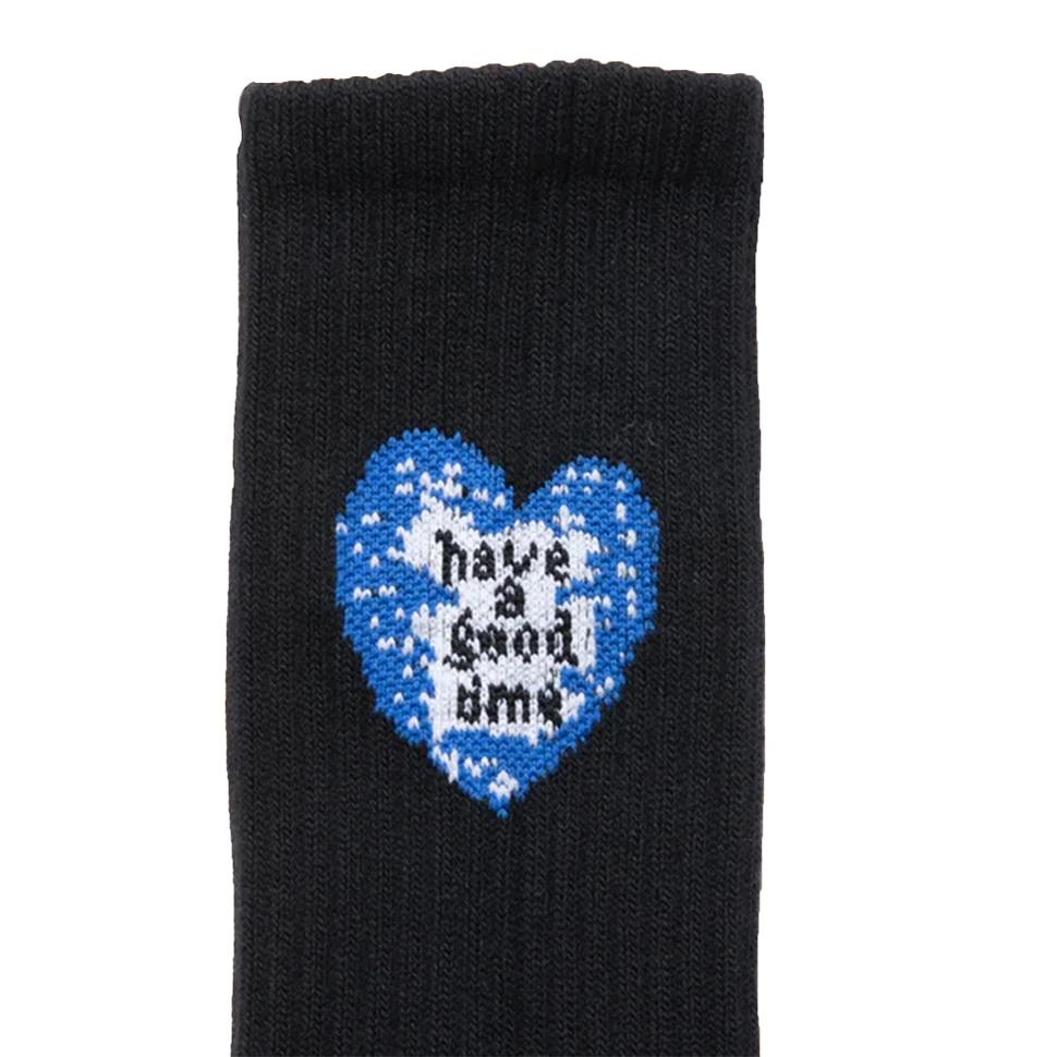 have a good time - Back Blue Heart Logo Socks