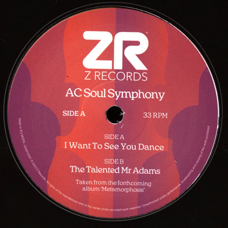 Ac Soul Symphony - I Want To See You Dance