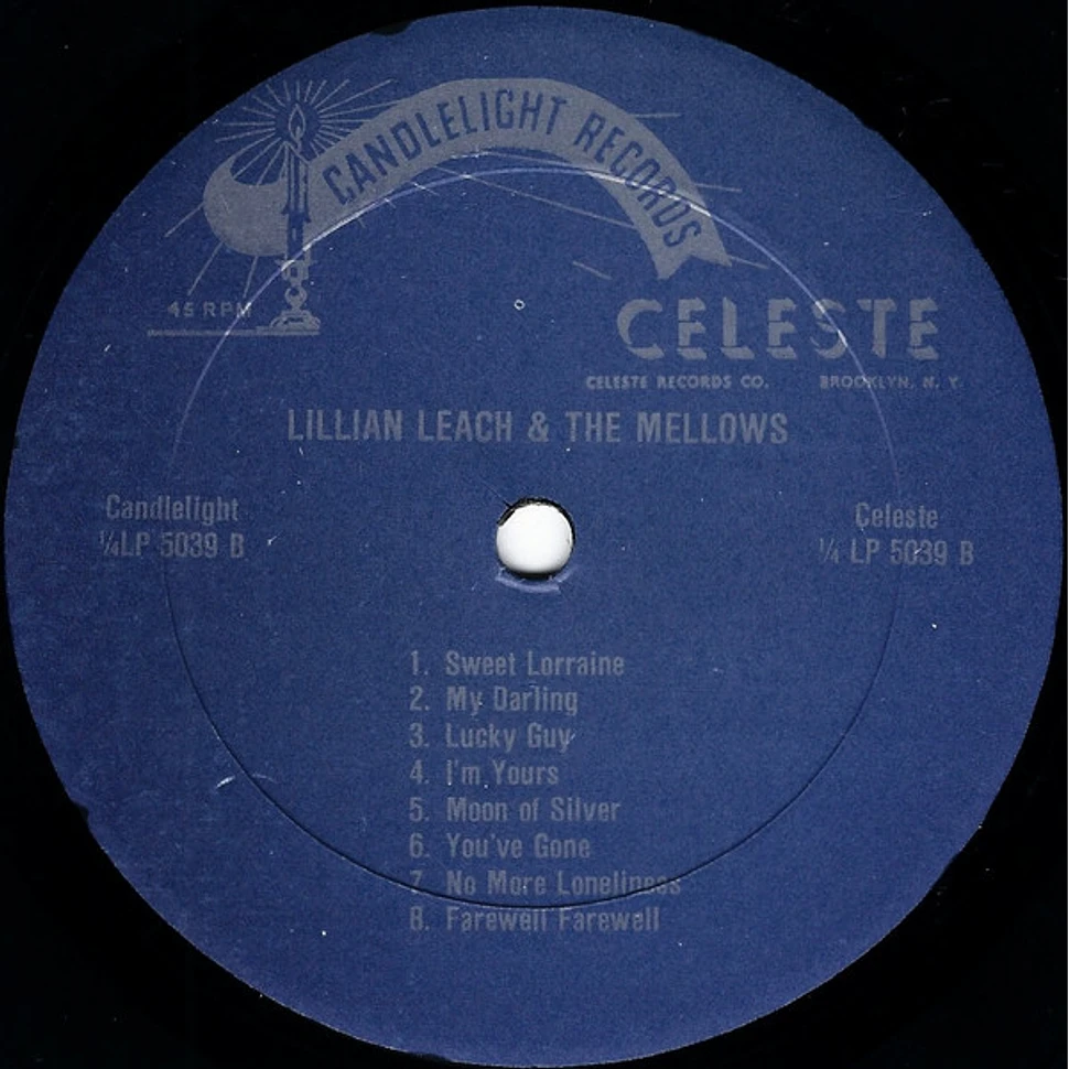 The Mellows Featuring Lillian Leach - Lilian Leach And The Mellows